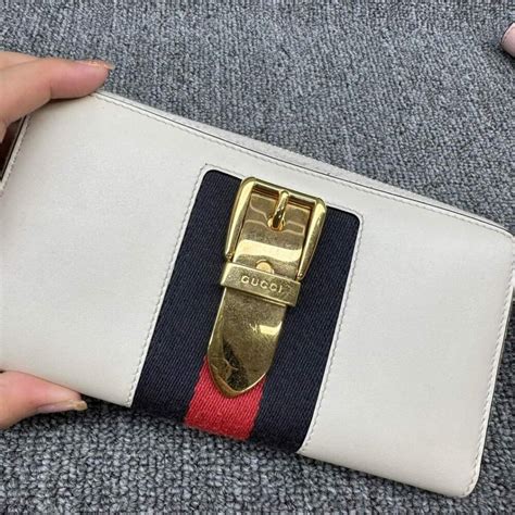 gucci sylvie leather wallet|original gucci wallet.